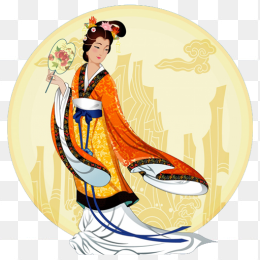 中秋节免抠人物素材