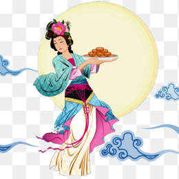 中秋节人物素材免抠