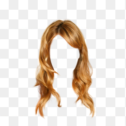 黄色长发发型素材