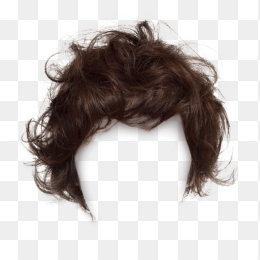 黑色短发头发素材图案