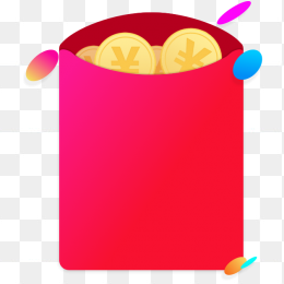 扁平化红包钱币促销