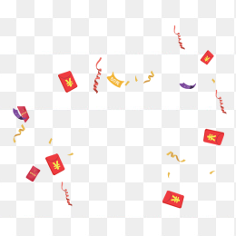 漂浮红包金币免抠素材