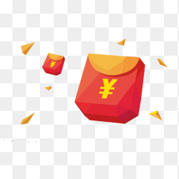 免抠金币漂浮红包素材