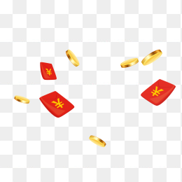漂浮红包元素图