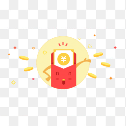 金币大红包元素图形