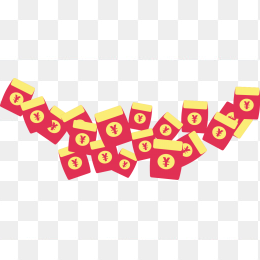 金币大红包元素图案