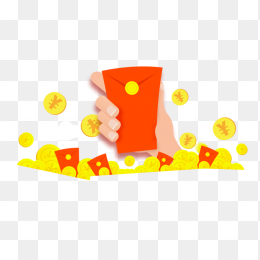 金币大红包元素免抠图形