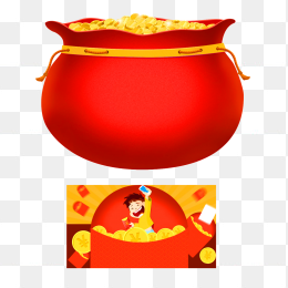 金币大红包元素免抠图片