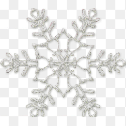 雪花图形素材白色免抠图