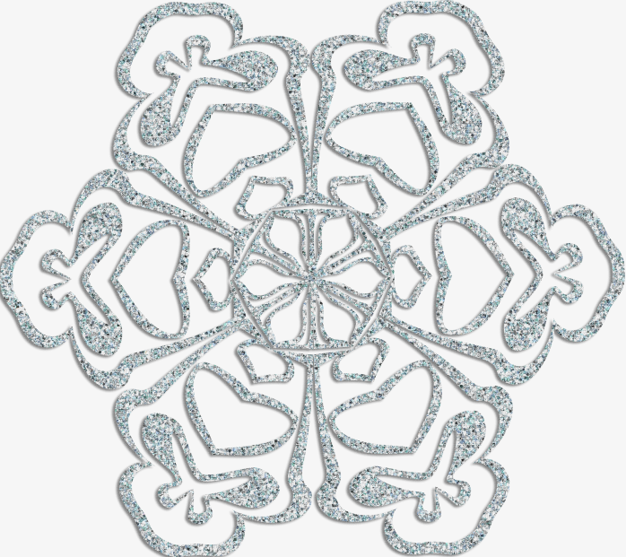 雪花图形透明素材免抠图