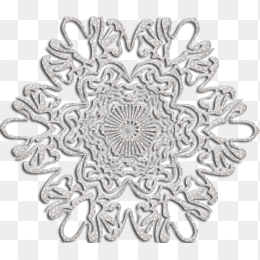 雪花图形素材乳白免抠图