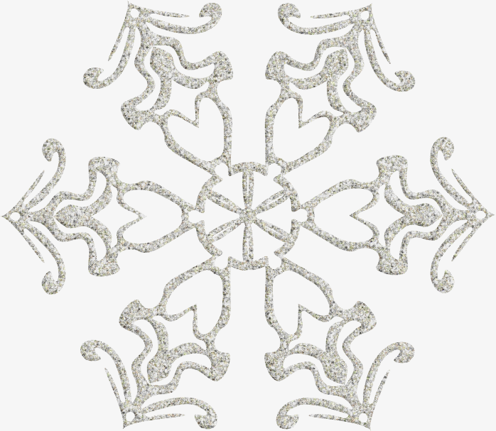 雪花图形素材窗花免抠图