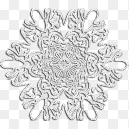 雪花图形素材剪纸免抠图