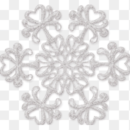 雪花图形剪纸素材免抠图