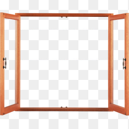 黄色家居落地窗免抠图