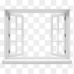 白色家居落地窗免抠图