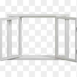 白色家居落地窗免抠图