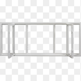 白色家居落地窗免抠图