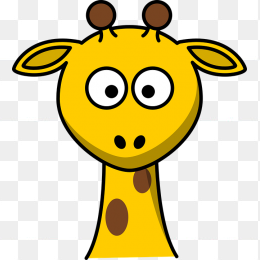 卡通长颈鹿头像