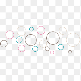 漂浮圆圈装饰素材免抠