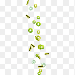 漂浮绿色素材免抠