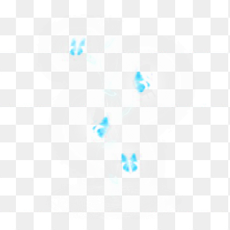 漂浮蓝色蝴蝶免抠素材下载