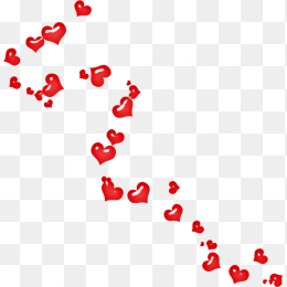 爱心漂浮元素免抠背景下载