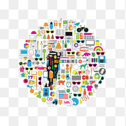 圆形装饰品免抠素材