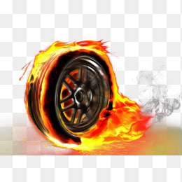 特效火焰免抠素材轮胎