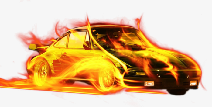 特效火焰免抠素材车