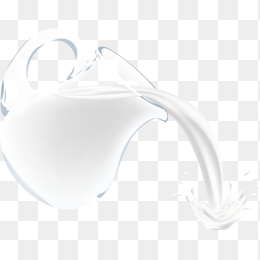 喷溅牛奶免抠素材图案