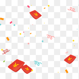 红包装饰点缀漂浮PNG免抠