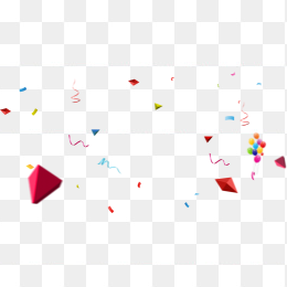 漂浮点缀免抠彩带装饰免费
