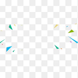 漂浮点缀几何彩色块装饰免费