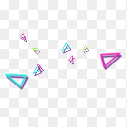 漂浮点缀三角形装饰免费
