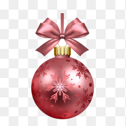 粉色圣诞球素材