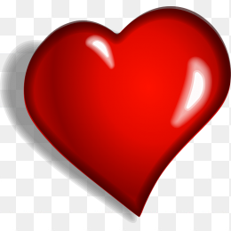 卡通红色心形爱心