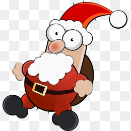 卡通圣诞老人派礼物