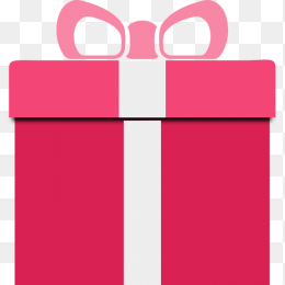 卡通粉色唯美礼物盒
