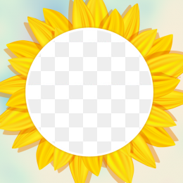 向日葵镂空相框