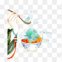 手绘水彩古风PNG素材图像