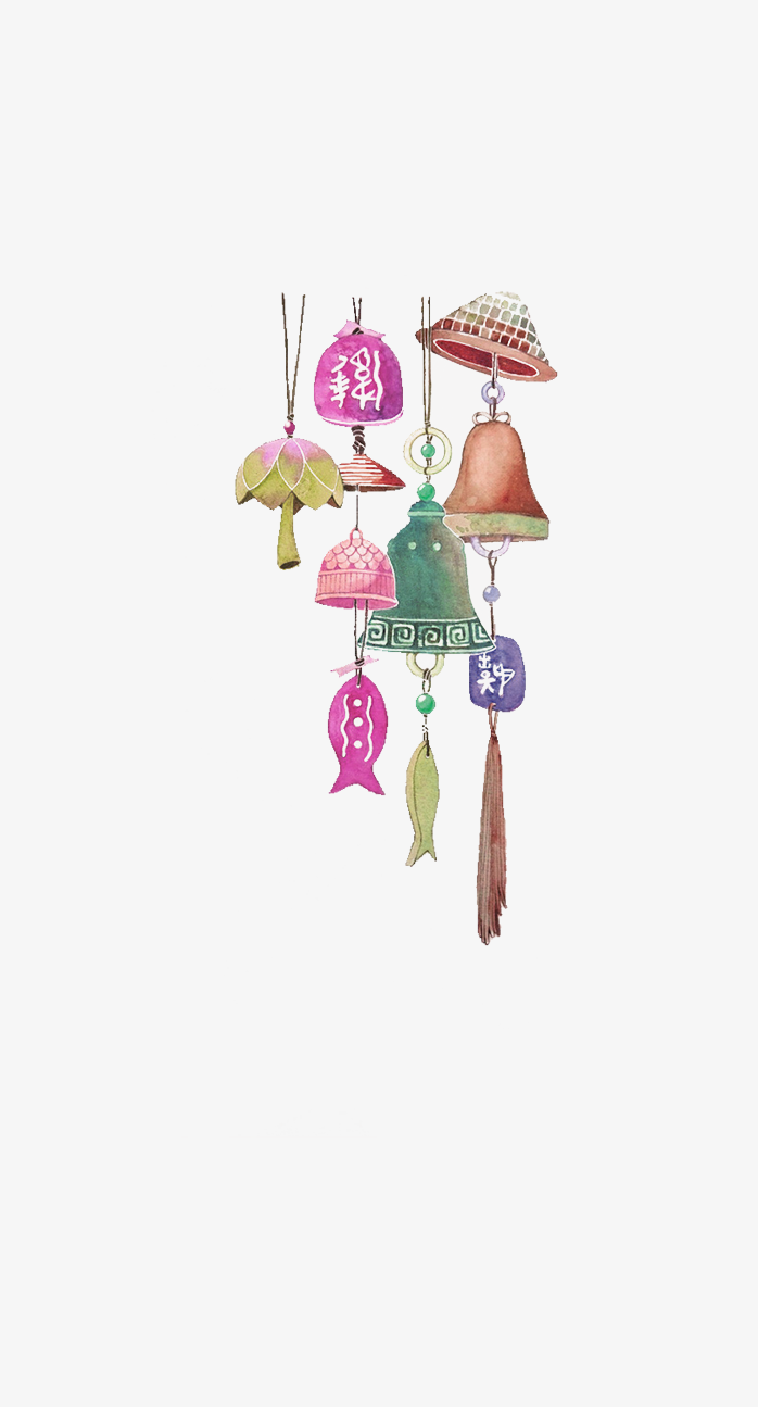 手绘水彩古风免费下载