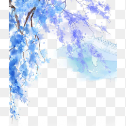 水彩古风手绘免抠图象