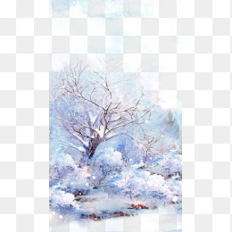 水彩古风手绘免抠