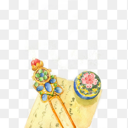 水彩古风手绘免费免抠