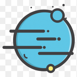 扁平化星球风格免抠
