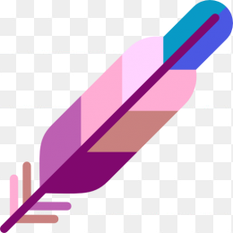 扁平化创意羽毛素材