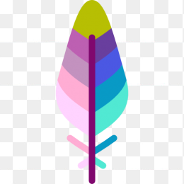 扁平化创意羽毛素材图象