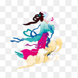 卡通嫦娥素材