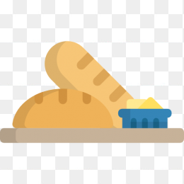 扁平化餐厅食物免抠图标